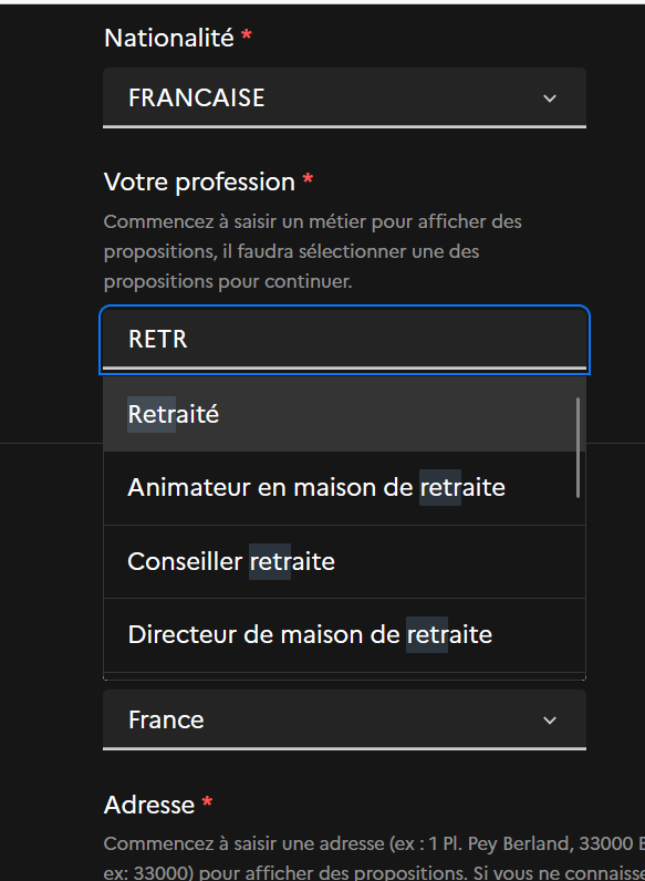profession: retraité