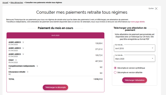 Exemple d'attestation multi régimes