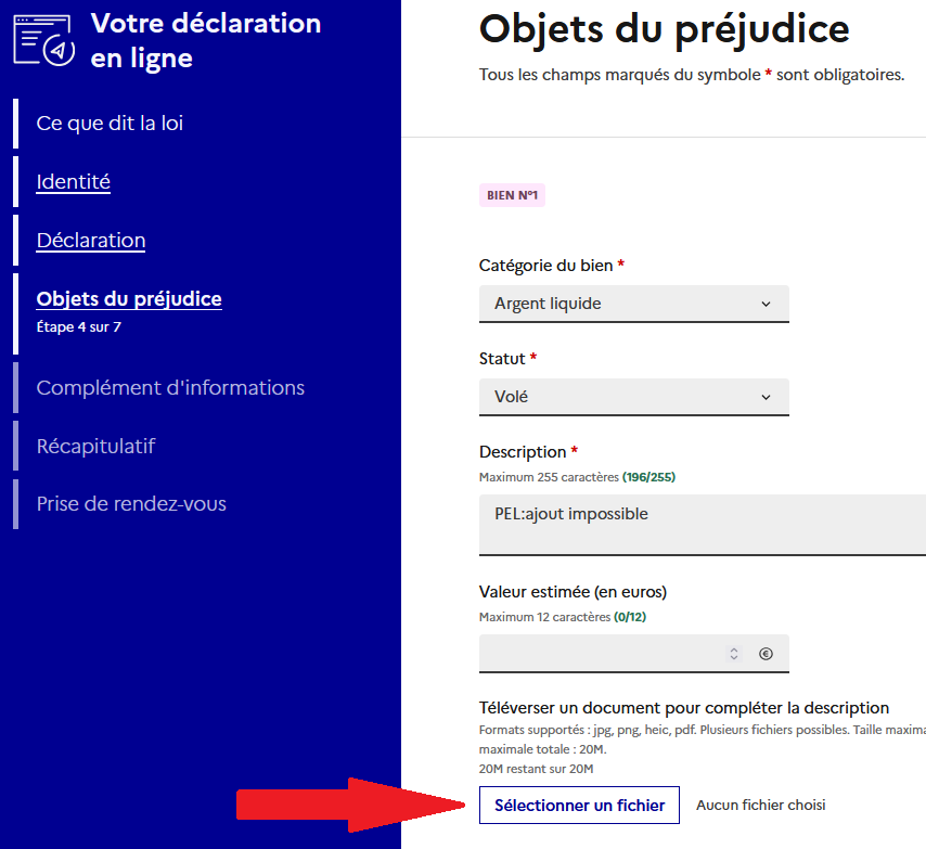 séléctionner un fifichier